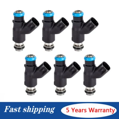 Inyectores de combustible 6 piezas para Hyundai 06-2011 Azera 2006-2010 Sonata 2007-09 Santa Fe Foto 1 de 4