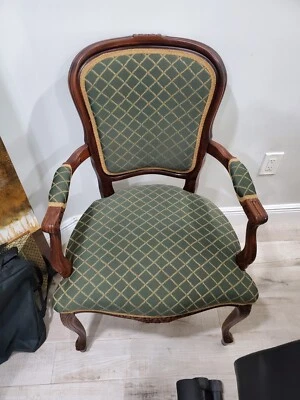 A pair of amazingly gorgeous vintage French Bergere Arm Chairs - Image 1 of 4