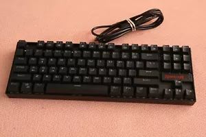 Redragon K552-1 USB Wired Mechanical Red Backlit Gaming Keyboard - Black - Picture 1 of 7