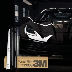 3M Wrap Film Series 2080 Car Wrapping Folie 30x152cm G212 Gloss Black Metallic - Bild 1 von 5