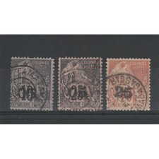 MADAGASCAR 1889 SOPRASTAMPATI 3 VAL USATI MF19701