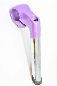 1" 22.2mm Kids Bike Bicycle Short 40mm Reach Handlebar Stem - lilac pink 25.4mm - Picture 1 of 2