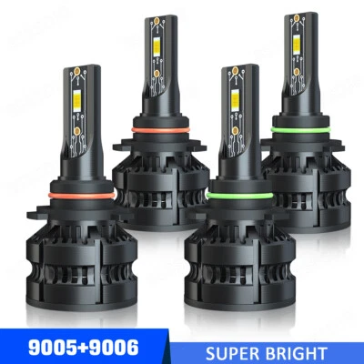 For Chevrolet Astro Van 1998-2005 Combo  6000K LED Headlight Bulbs High&Low Beam - Image 1 of 4