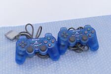 X2 Manettes PS1 officielles Dualshock SCPH-1200 Blue -  Sony Playstation