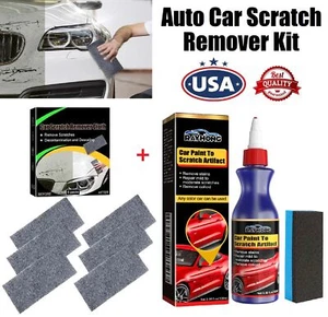 6× Nano Sparkle Cloth Magic Cloth & Car Scratch Remover Kit Paint Repair Wax USA - Picture 1 of 23