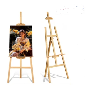 Adjustable Wooden Painting Easel for Wedding Sign Poster Drawing Stand Hold - Picture 1 of 13