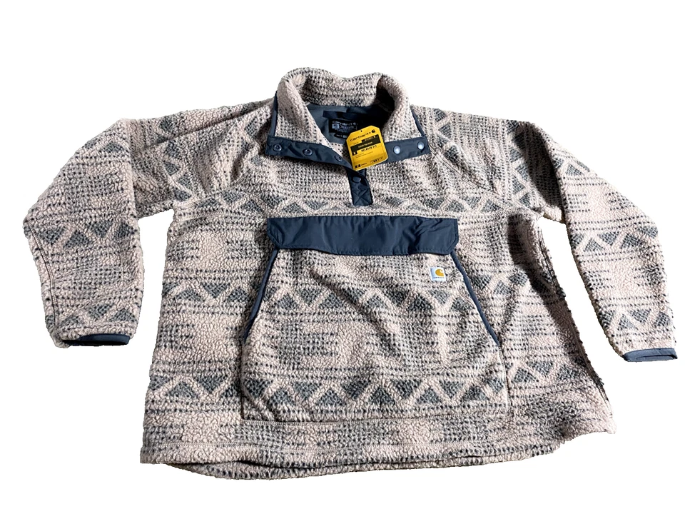 Pullover polar Carhartt medio broche para mujer XXL calce relajado NUEVO Foto 1 de 4