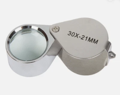 30x 21mm Jeweler's Glass Magnifying Loupe-Eye Magnifier for Jewelry, Coin, Etc. - Image 1 of 4