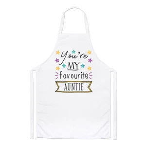 You're My Favourite Auntie Stars Chefs Apron - Funny Best Family Cooking - Picture 1 of 1