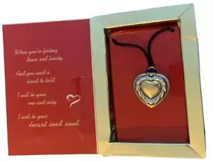 Graham Webb Bodacious Precious Heart Solid Perfume Locket Necklace in Gift Box - Picture 1 of 8