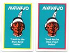 Vintage playing card Native American Indian Navajo advert 2 single swap card