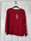NWT Joules Red Boat Neck Sweater 