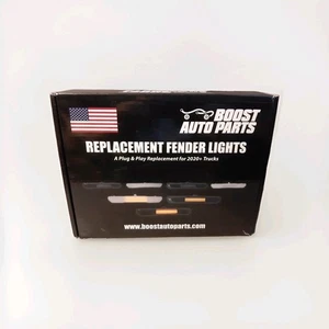 Smoke Lens Amber Side LED Marker Fender Lights for GMC 2020+ Sierra 2500 3500 HD - Picture 1 of 5