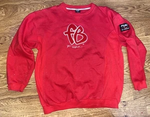 Vintage Y2K FUBU Youth Red Crewneck Sweatshirt Size XL 20 - Picture 1 of 4