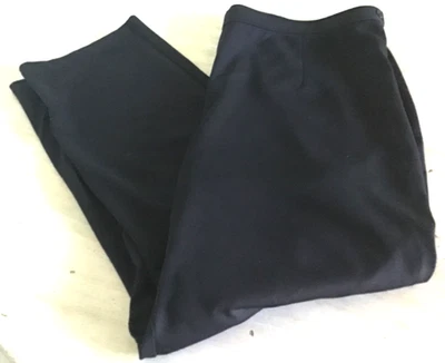 Pantalones Bob Mackie 2X Negros Elastizados Cremallera Lateral PRÍSTINOS Foto 1 de 4