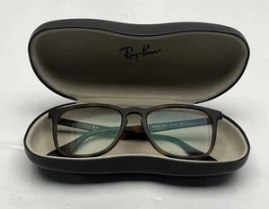 Ray Ban RB 7074-5365 Goma Habana Anteojos Cuadrados 52mm + FUNDA - Imagen 1 de 6