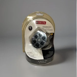 Delta Messing 6-Strahl Duschkopf in Chrom 75250 Brandneu Versiegelt - Bild 1 von 8