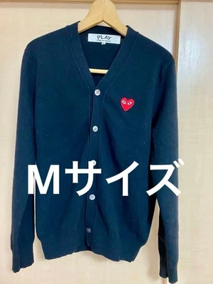 Cárdigan suéter negro Initial Play Comme Des Garcons para hombre talla Japón JPN-M Foto 1 de 4