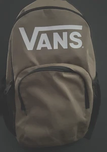 VANS Backpack EXTRA Large 18" Full Size BROWN Bag Knapsack BACK to SCHOOL NEW - Picture 1 of 16