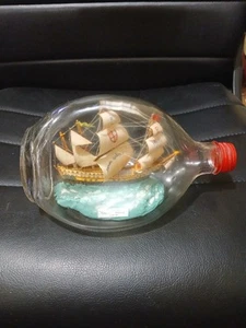 Vintage Pinch Bottle Flagship 1514 "Henry Grace A Dieu" Pinch Bottle Inghilterra - Foto 1 di 10