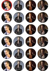  24 X TRUE BLOOD ERIC MIXED RICE PAPER BIRTHDAY CAKE TOPPERS - Picture 1 of 1