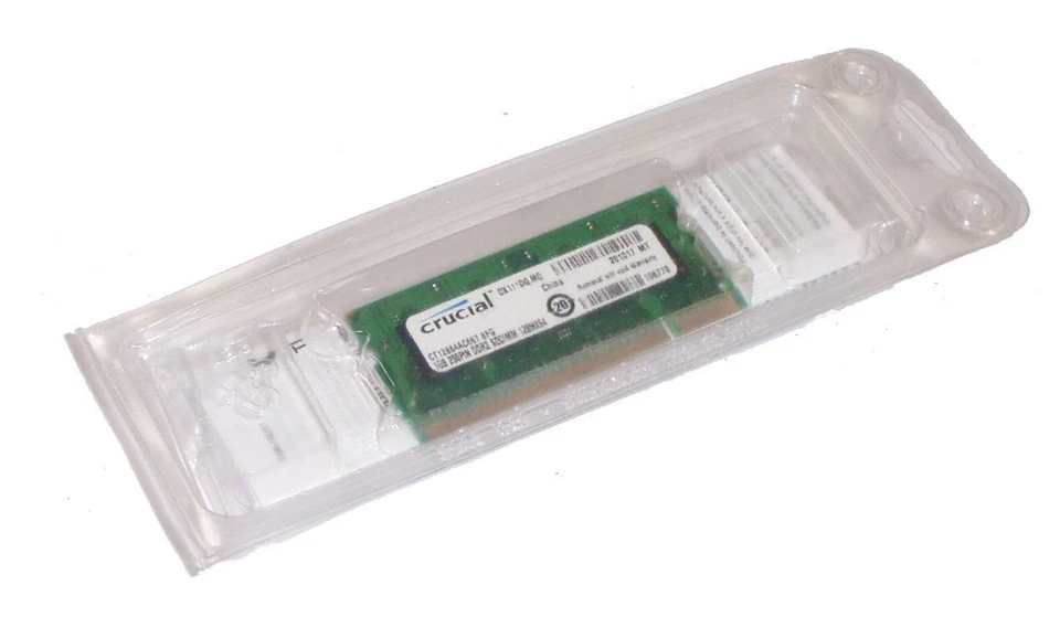 Crucial CT12864AC667 (1 GB, PC2-5300 (DDR2-667), DDR2 RAM, 667 MHz, SO DIMM 200-pin) RAM Module