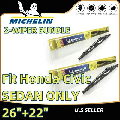 Paquete de 2 escobillas limpiaparabrisas estándar - solo sedán Honda Civic 2008-2015 - 30260/221 Foto 1 de 4