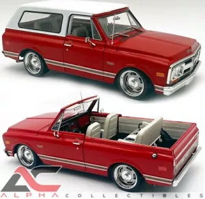 ACME A1807715 1:18 1970 GMC JIMMY RED SLAMMED CUSTOM - Picture 1 of 4