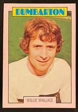 A&BC SCOTTISH FOOTBALL 1973 (PINK) - 009 WILLIE WALLACE - DUMBARTON
