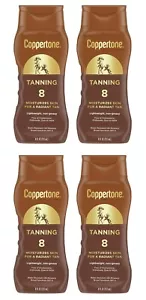 4er-Pack Coppertone Bräunungs-Sonnenschutzlotion LSF 8, Breitspektrum, je 8 flüssige Unzen - Bild 1 von 22