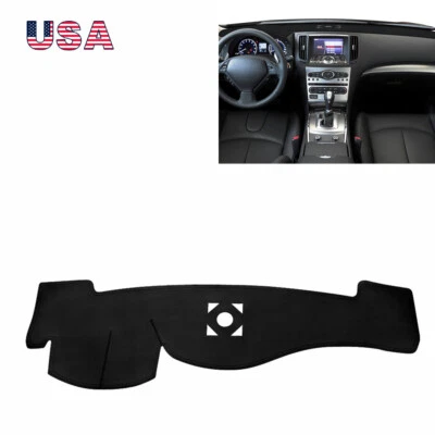 Cubierta de tablero de cuero alfombrilla de tablero para Infiniti G25/G35/G37 2008-2013 Foto 1 de 4