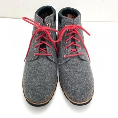 Bota de Senderismo Woolrich Mujer Talla 9 Lana Beebe Chukka en Gris Carbón Foto 1 de 4