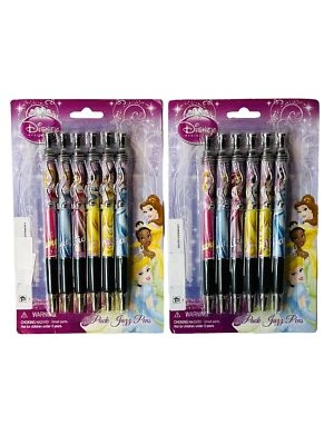 Paquete de 6 bolígrafos de jazz Princess Disney lote de 2 nuevos precintados Foto 1 de 4