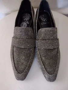 Schuhe von Vince Camuto Adealia Blockabsatz Halbschuhe Zinn Metallic Größe 9,5 M NEU - Bild 1 von 7