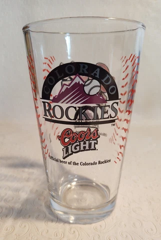 Colorado Rockies Coors Light Pint Beer Glass Cover