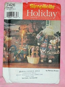 Uncut Simplicity 23" Noah Doll w/Clothes, Ark & Animal Accessories Pattern 7426 - Picture 1 of 2