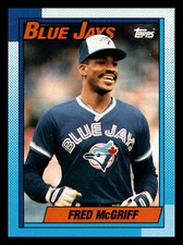 Fred McGriff HOF 1990 Topps  #295 Toronto Blue Jays Centered Mint