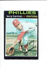 1971 TERRY HARMON TOPPS BASEBALL CARD #682 (MC) Semi High PHILADELPHIA PHILLIES