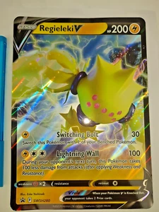 JUMBO Regieleki V SWSH280 Crown Zenith Ultra seltene Holo Promo Pokemon Karte Ex mit - Bild 1 von 4