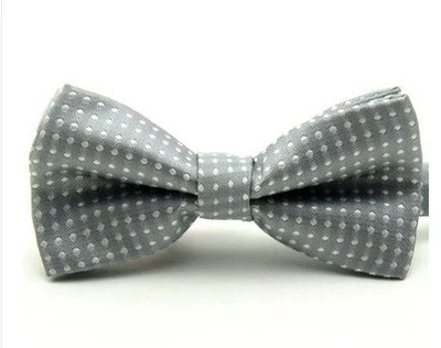 Esmoquin de boda a lunares para bebé niño niño niño corbata de moño preatada Foto 1 de 2