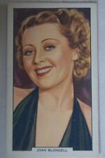My Favourite Part 1939 WWII Era Gallaher Print Signed Card Joan Blondell