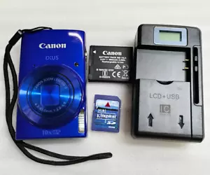 Canon PowerShot IXUS 190 IS Digital Camera 20MP Wi-Fi Great Condition - Blue - Picture 1 of 4