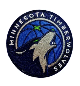 Minnesota Timberwolves NBA Team Logo Embroidered 3in Iron / Sew-On Patch - Picture 1 of 3