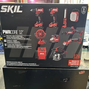 SKIL CB8010A-20 PWRCORE 12 12v Brushless 10-tool Combo Kit Power Core Batteries - Picture 1 of 6