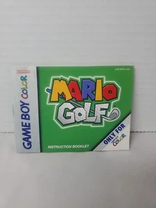 Mario Golf (CGB-AWXE-USA-1 - Nintendo Game Boy Color GBC - solo manuale autentico - Foto 1 di 9