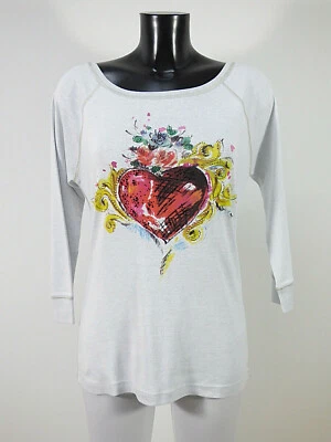 NICE CONNECTION Damen Shirt Oberteil Gr 40 DE / Grau Motiv  Wie Neu   ( R 6426 ) - Bild 1 von 4