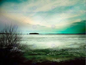 TÜRKIS MEERLANDSCHAFT TROSTLOS DESSERTIERT STRAND FOTO FINE ART DRUCK POSTER BMP309B - Bild 1 von 2