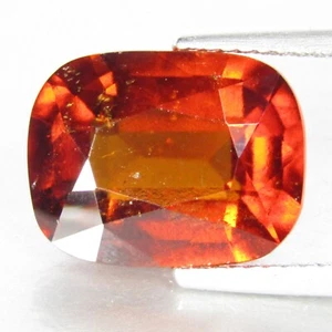 Fantástico granate natural de hessonita de 7,37 quilates 13,2 x 10,2 mm cojín piedras preciosas sueltas - Imagen 1 de 4