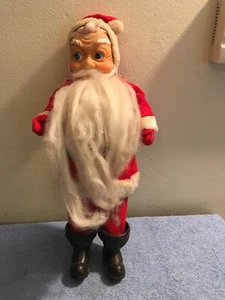 VINTAGE 13" SANTA CLAUS FIGURE DOLL INDOOR CHRISTMAS DECORATION - Picture 1 of 12