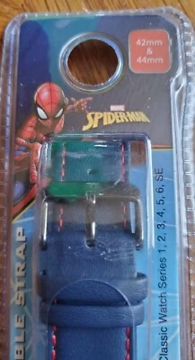 Marvel Spiderman Compatible With 42mm & 44mm APPLE WATCH SERIES 1,2,3,4,5 6 SE - Image 1 of 4